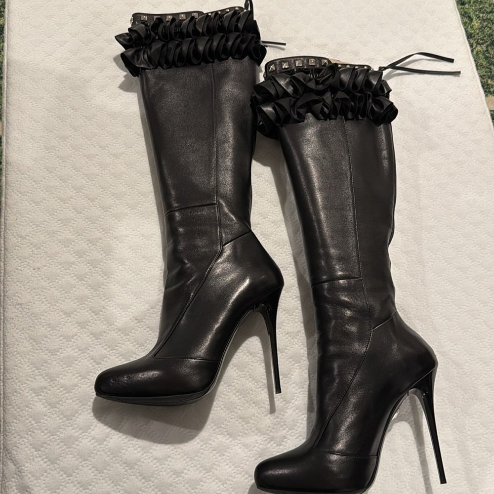 Gianmarco lorenzi couture leather boots - Picture 3 of 5